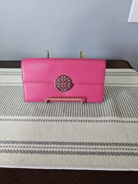 Coach Hot Pink Tri- Wallet.